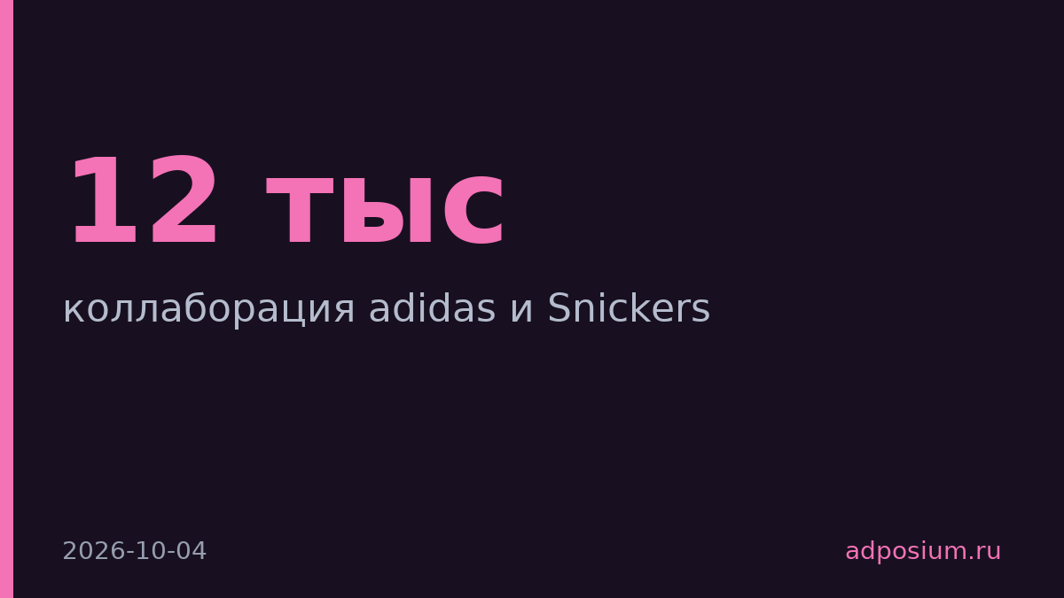 Adidas и Snickers выпустили совместные бутсы за 12 тысяч рублей