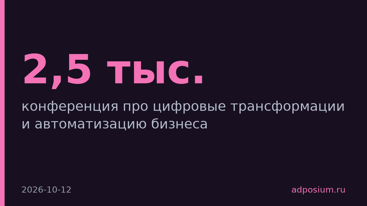 AdIndex — информационный партнер конференции для 2,5 тыс. участников