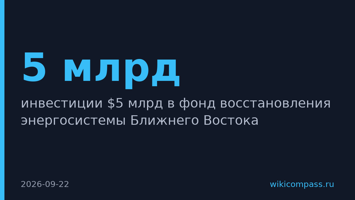 Администрация Трампа предложила $5 млрд на восстановление энергосистемы Ближнего Востока
