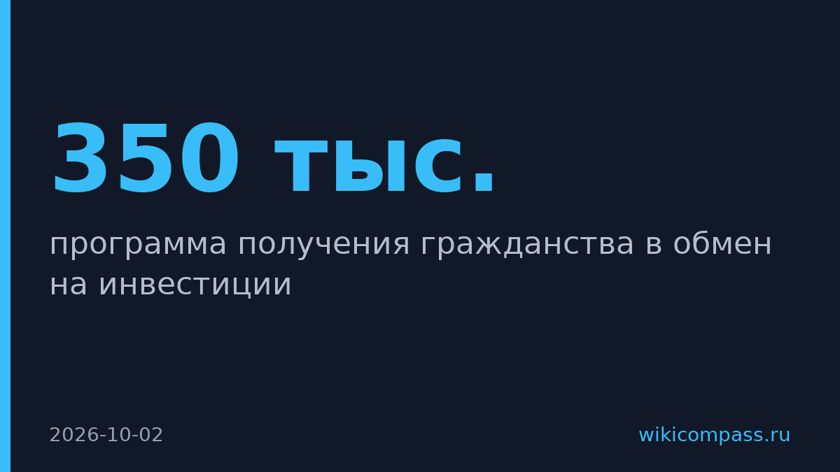 Аргентина запустит «золотой паспорт» за $350 тыс. с IV квартала 2026