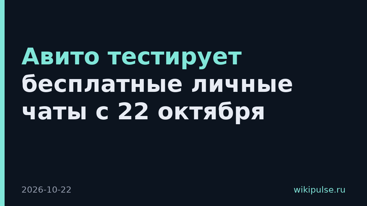 Авито тестирует бесплатные личные чаты с 22 октября