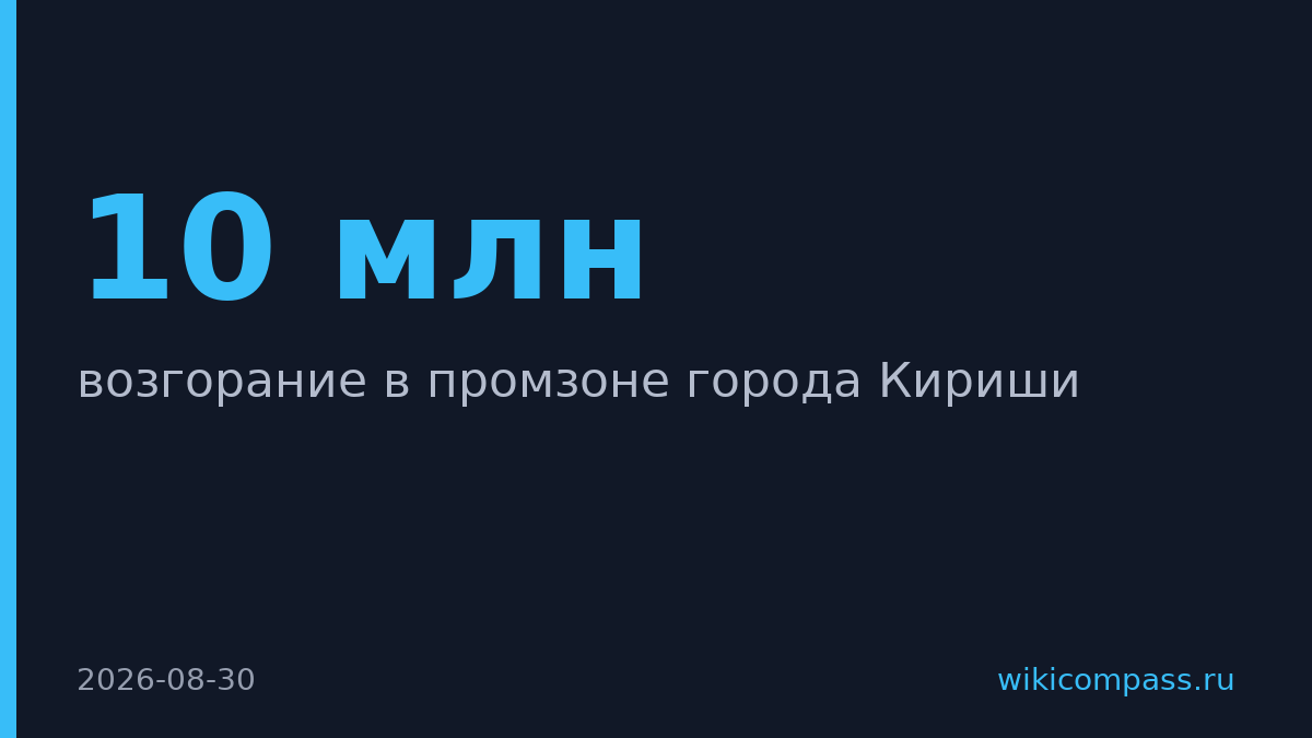 Беспилотники атаковали НПЗ «Кинеф» в Ленобласти