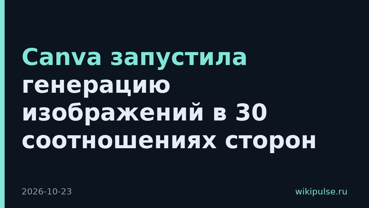 Canva запустила генерацию изображений в 30 соотношениях сторон