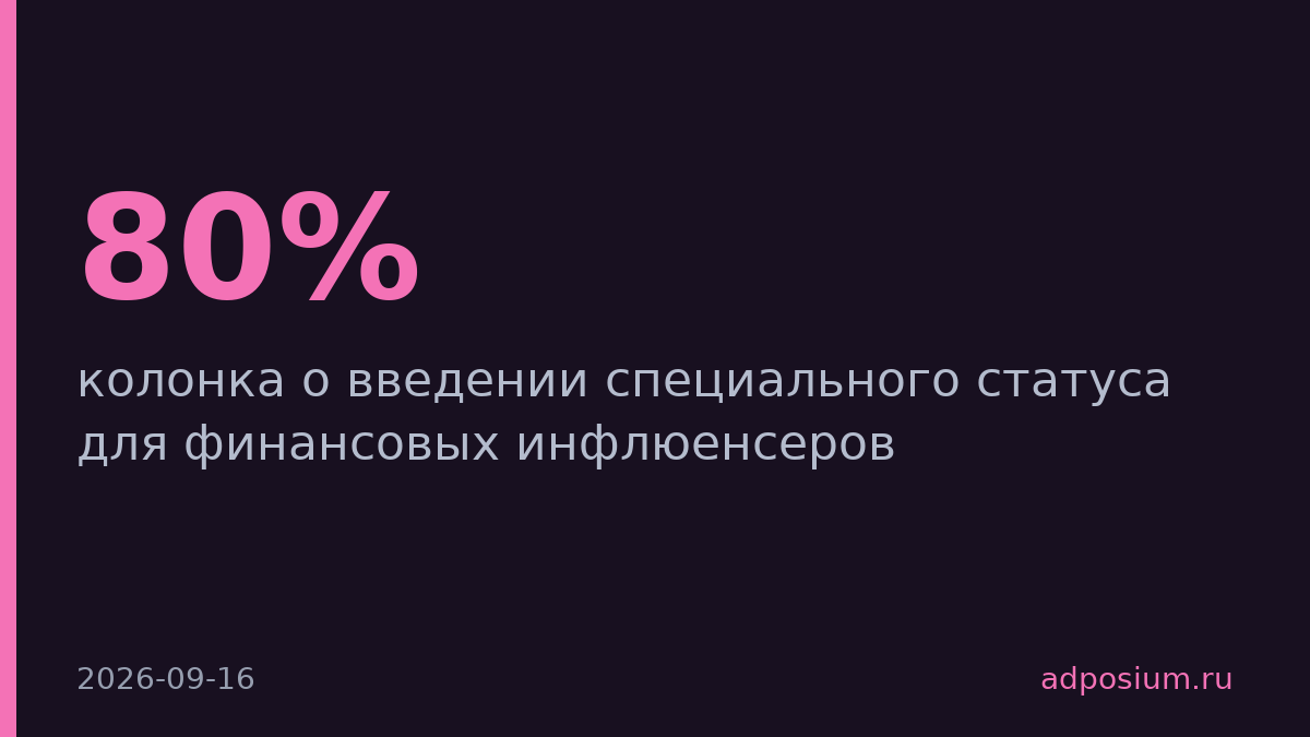 ЦБ введёт реестр финансовых инфлюенсеров с требованиями к раскрытию данных