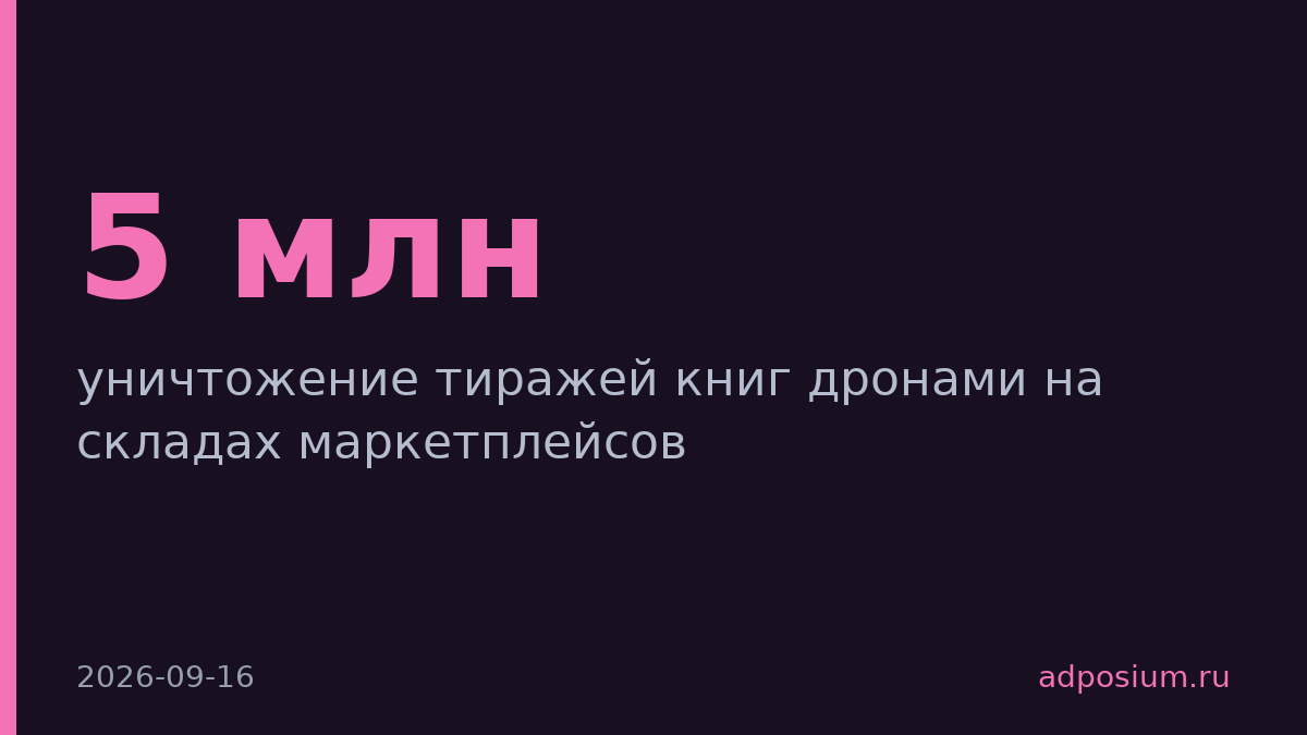 Эксмо и АСТ допечатают 5 млн книг вместо уничтоженных дронами