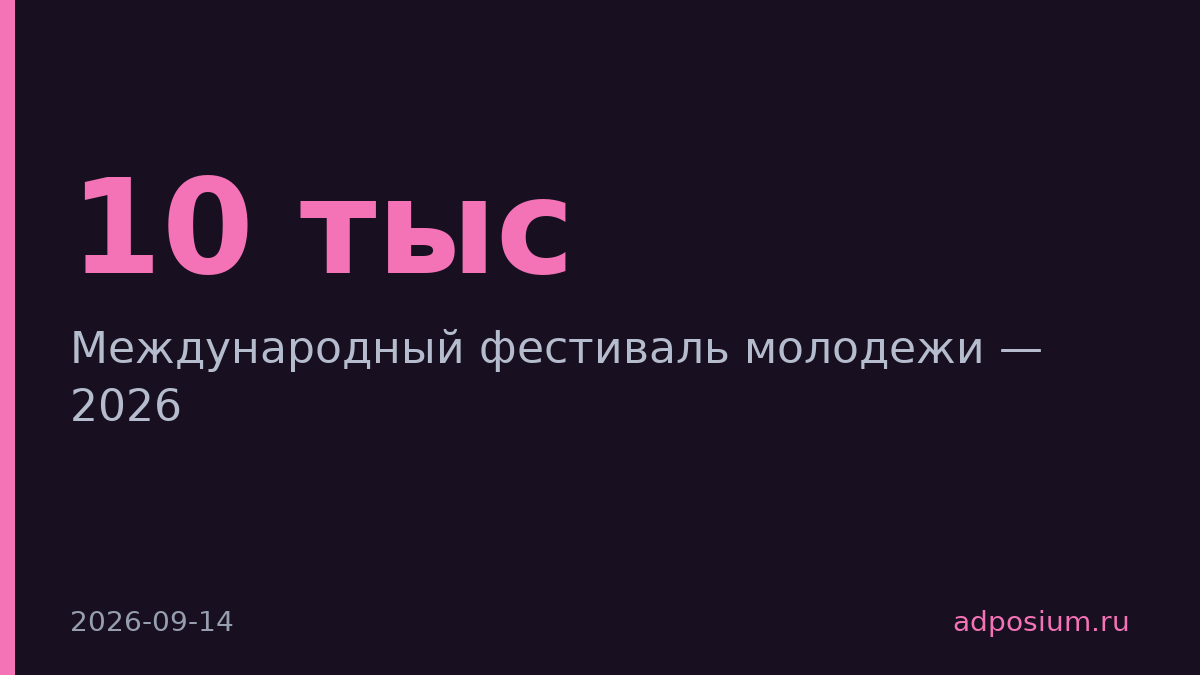 Фестиваль молодежи в Екатеринбурге собрал 10 тысяч участников из 191 страны