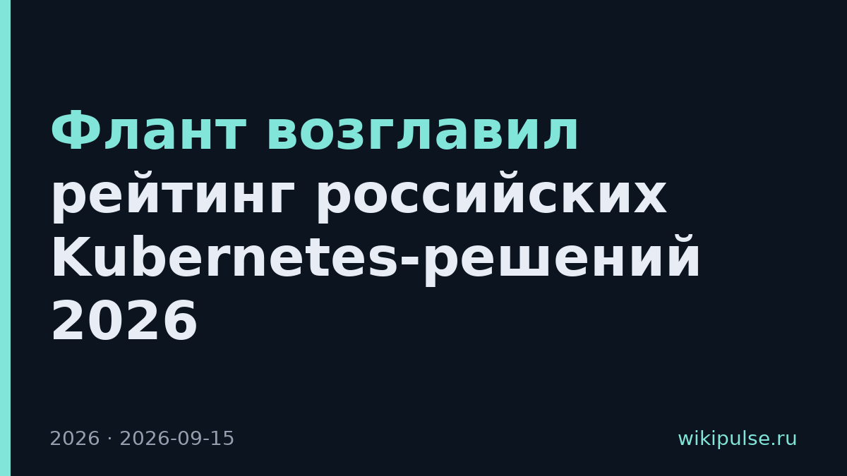 Флант возглавил рейтинг российских Kubernetes-решений 2026