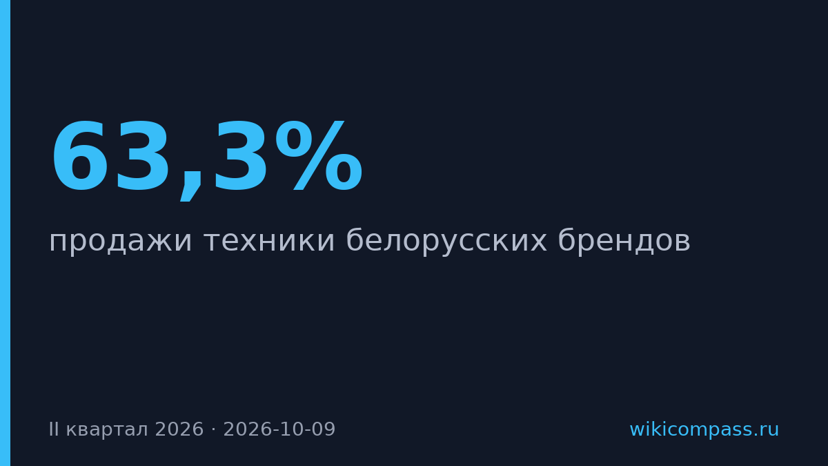 Gefest дал 63,3% продаж белорусской техники в М.Видео