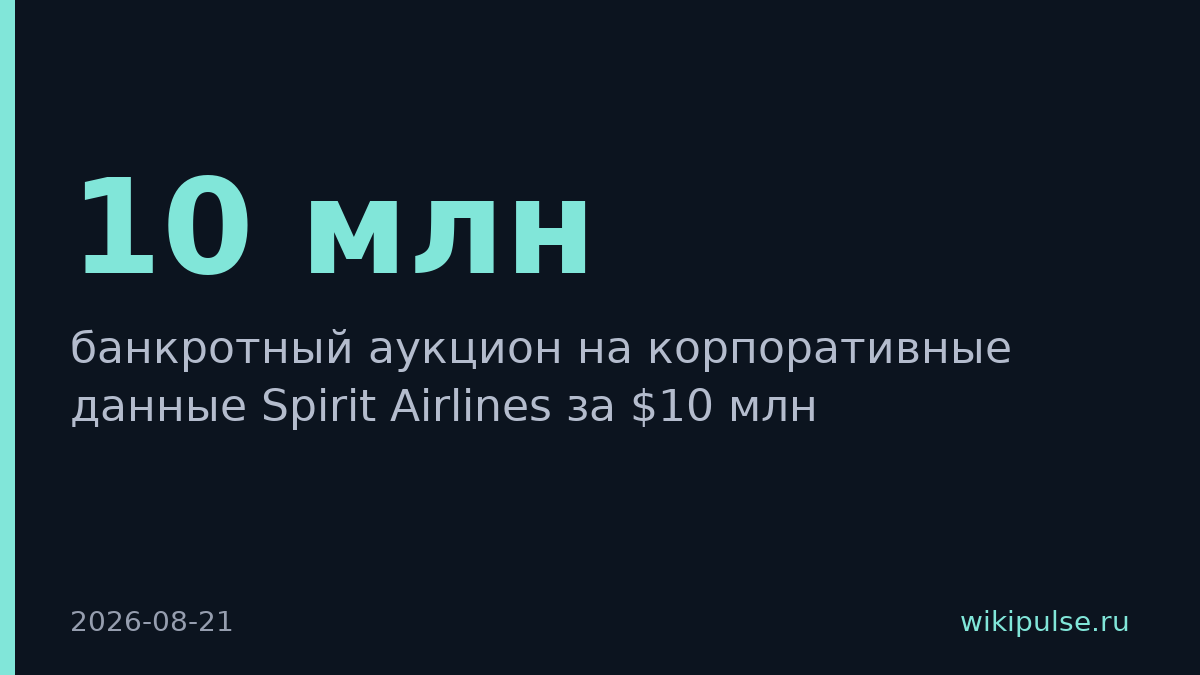 Google купил данные Spirit Airlines на банкротном аукционе за $10 млн