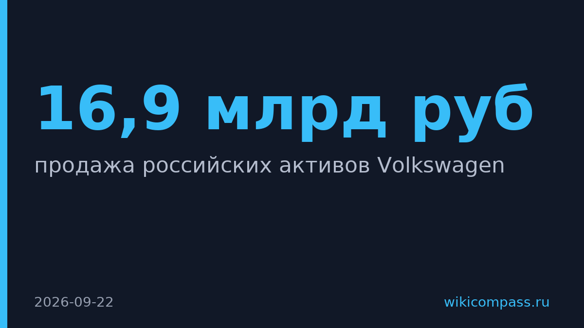 «Камея» оспорила продажу активов Volkswagen в России на 16,9 млрд рублей
