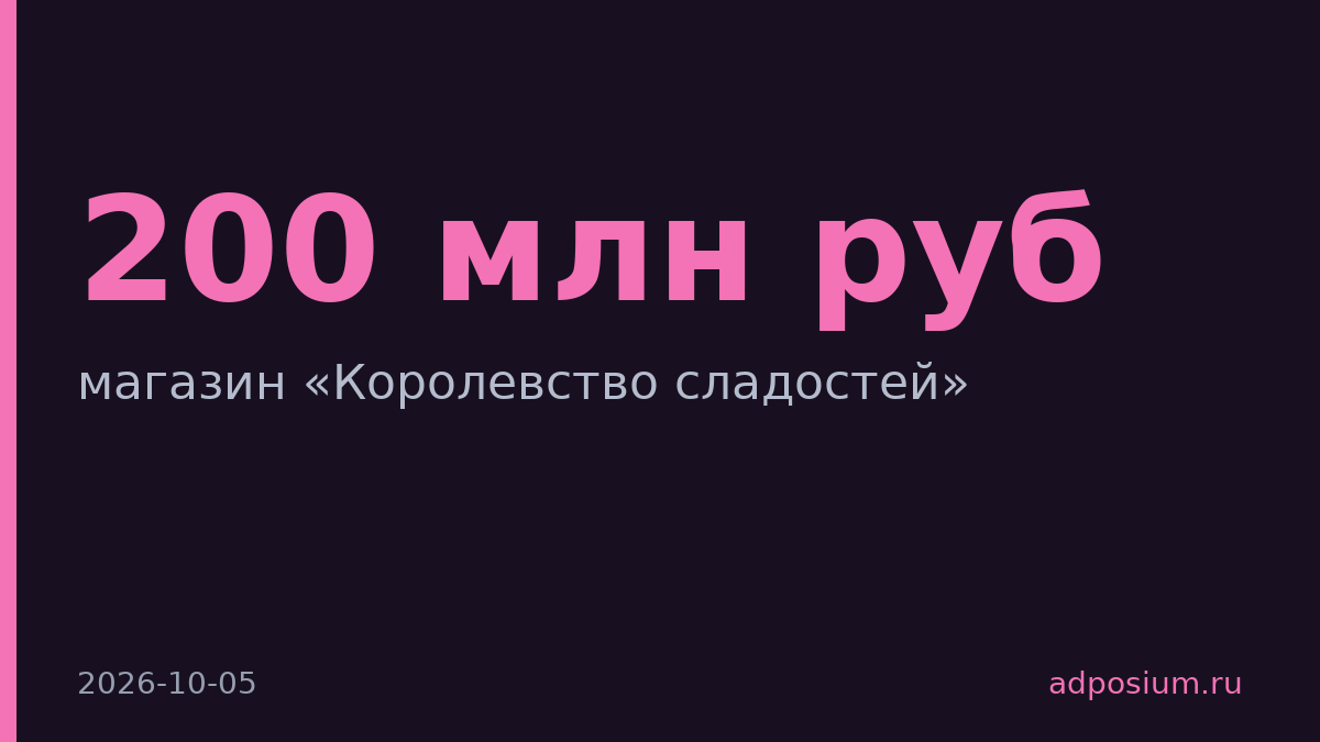 Киркоров откроет сладостный магазин на 200 млн рублей в Авиапарке