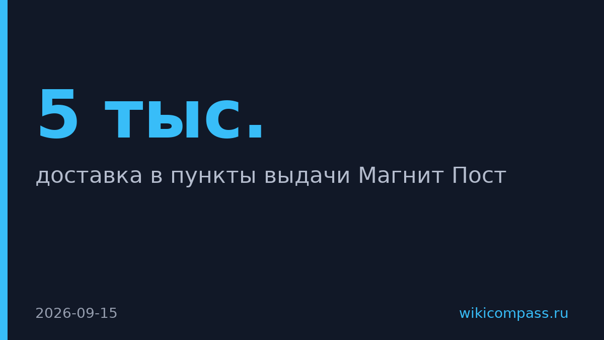 М.Видео запустила доставку в 5 тыс. пунктов Магнит Пост