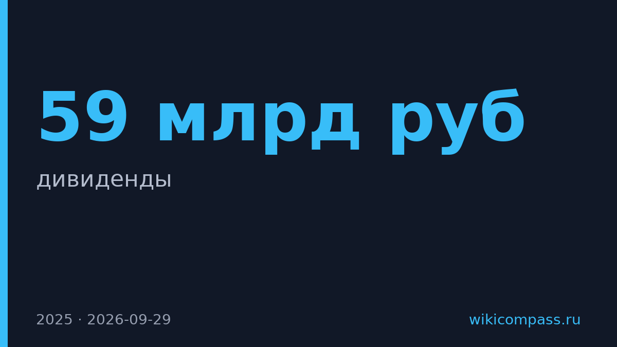 «Меркурий Ритейл Холдинг» выплатил рекордные 59 млрд рублей дивидендов