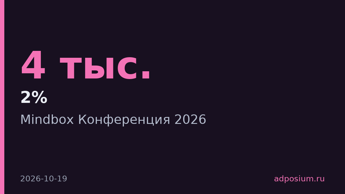 Mindbox в октябре ожидает более 4 тыс. участников на конференции