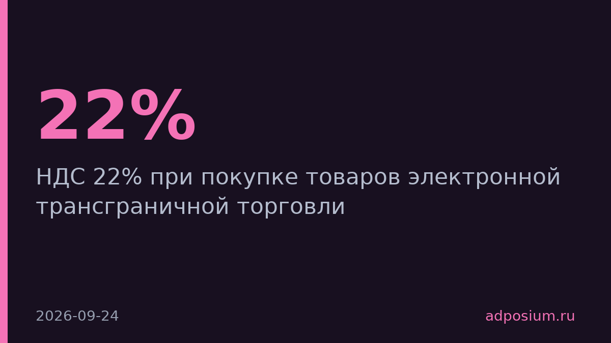 Минфин предложил НДС 22% на трансграничную электронную торговлю