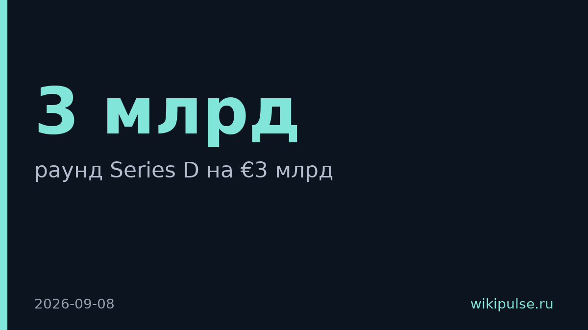 Mistral привлекла €3 млрд в раунде Series D