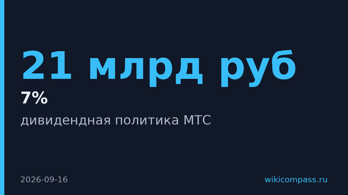 МТС отменила фиксированные дивиденды в 35 рублей и привязала их к OIBDA