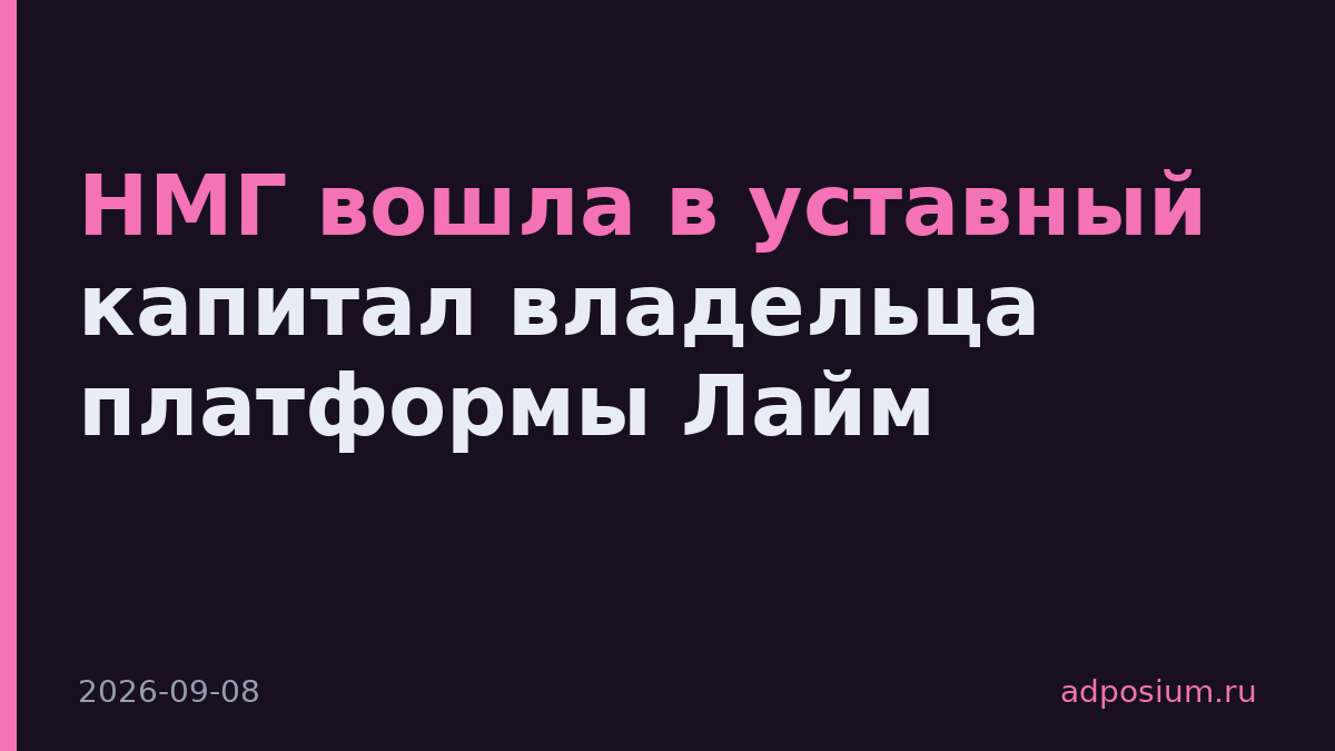 НМГ вошла в уставный капитал владельца платформы Лайм