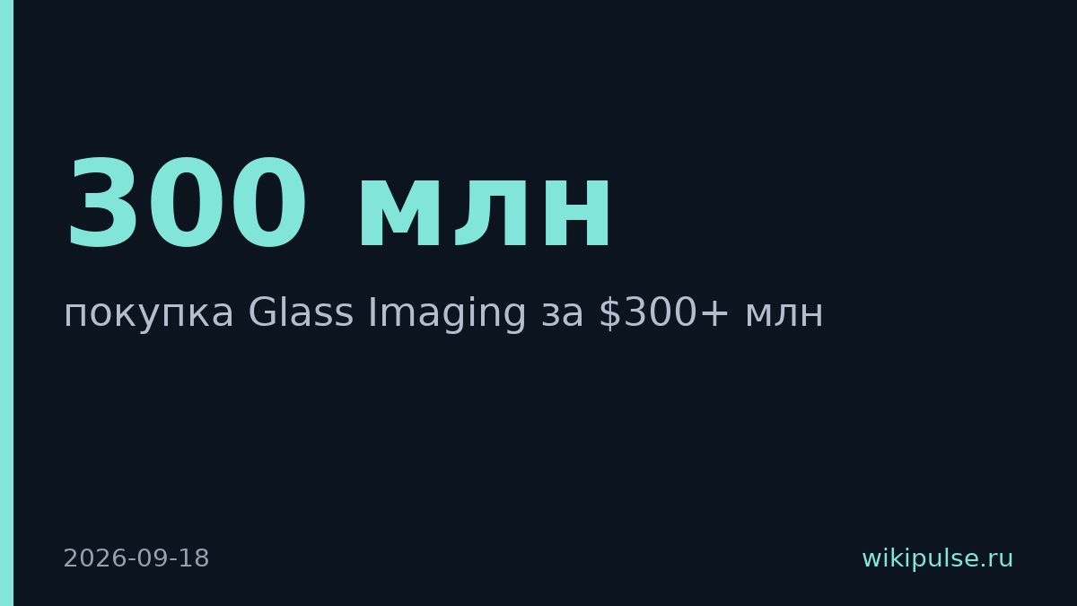 OpenAI купил Glass Imaging за $300 млн для камер в своих девайсах