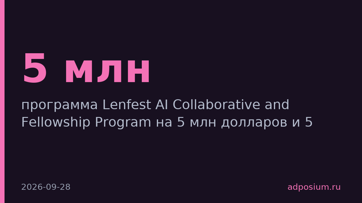 OpenAI вложит $10 млн в программу для медиа Lenfest Institute