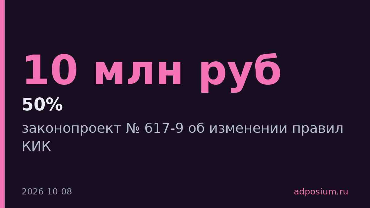 Правительство внесло в Госдуму повышение порога контроля КИК до 50%