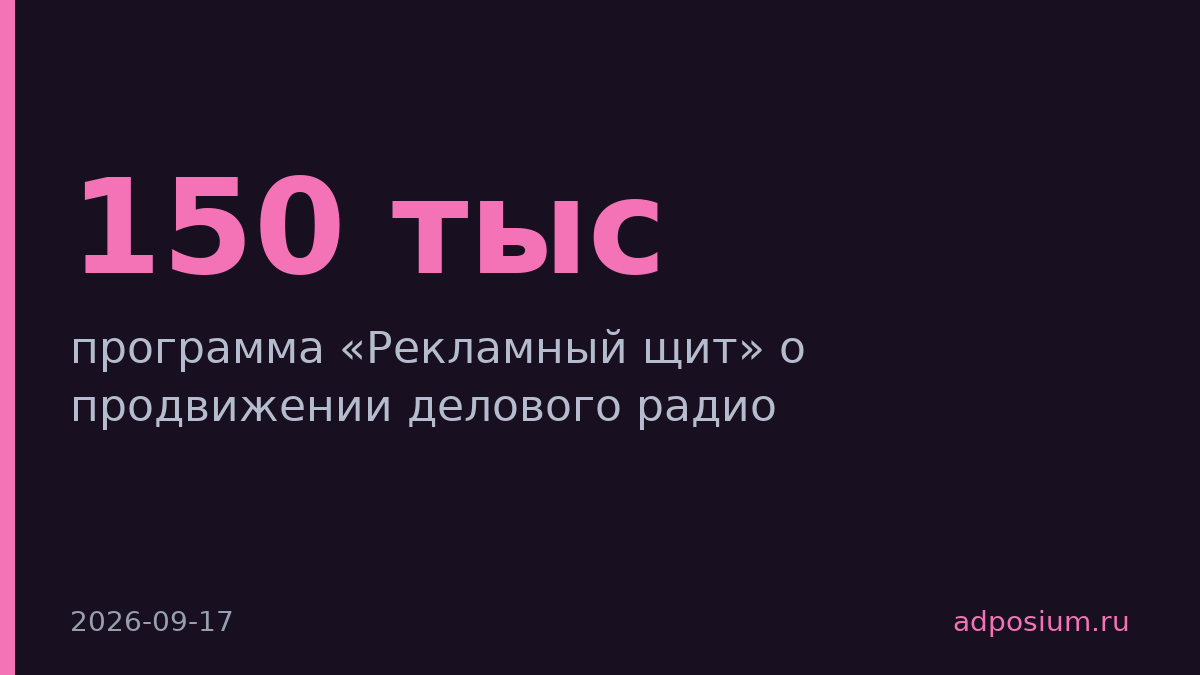 РБК запустил деловое радио год назад за 150 тысяч рублей на ВЭФ