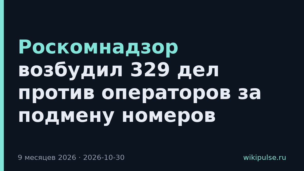 Роскомнадзор возбудил 329 дел против операторов за подмену номеров