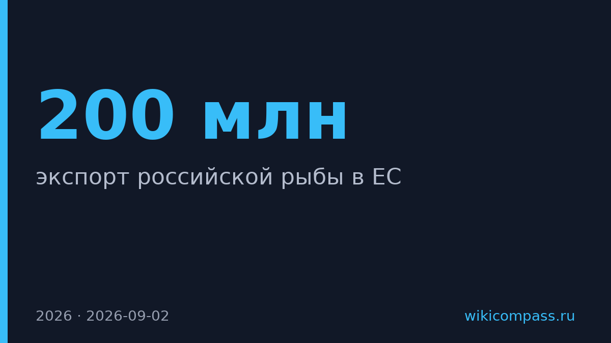 Росрыболовство готово к запрету ЕС на импорт рыбы стоимостью $200 млн