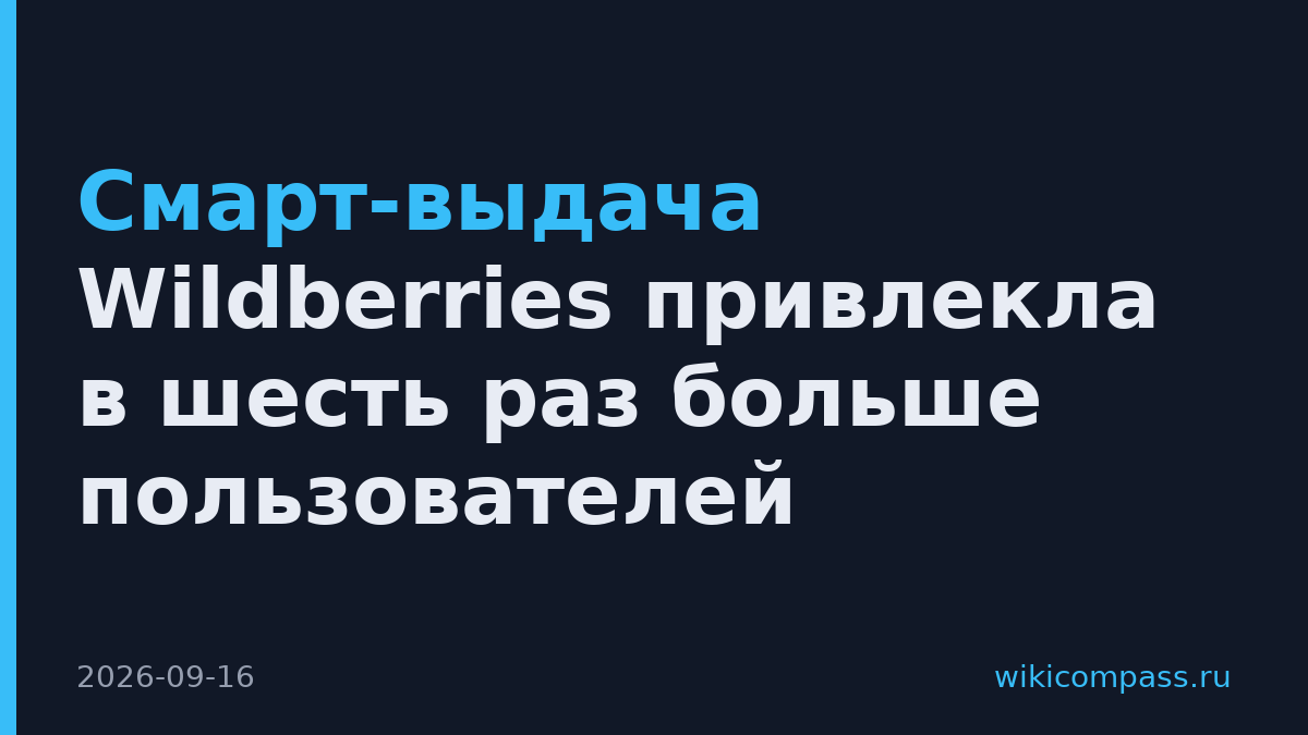 Смарт-выдача Wildberries привлекла в шесть раз больше пользователей