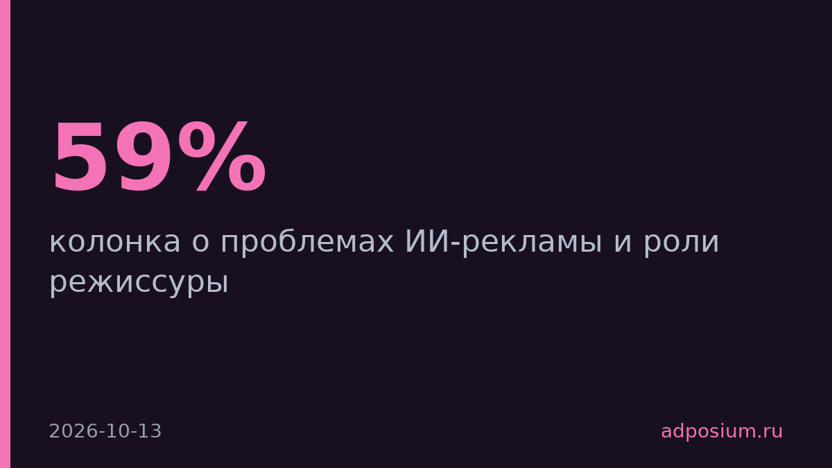 Sostav: 59% россиян замечали ИИ-рекламу, треть назвала её дешёвой