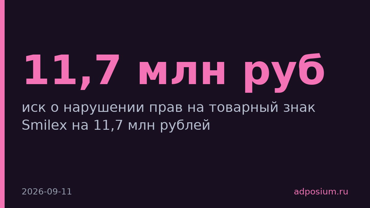 Splat подала иск к Mixit на 11,7 млн рублей за Smilex