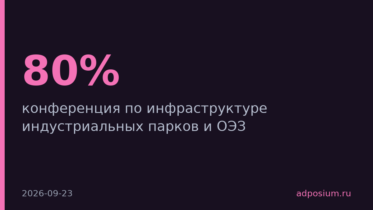 «Ведомости» проведут конференцию об инфраструктуре 500 индустриальных парков России