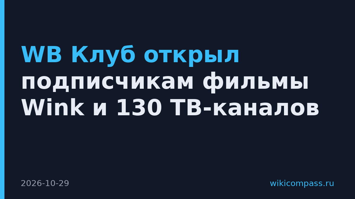 WB Клуб открыл подписчикам фильмы Wink и 130 ТВ-каналов