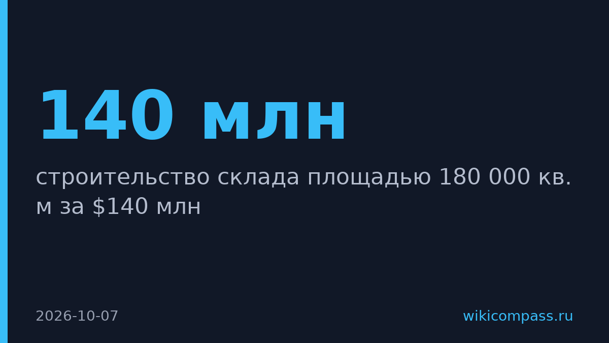 Wildberries построит в Узбекистане склад за $140 млн