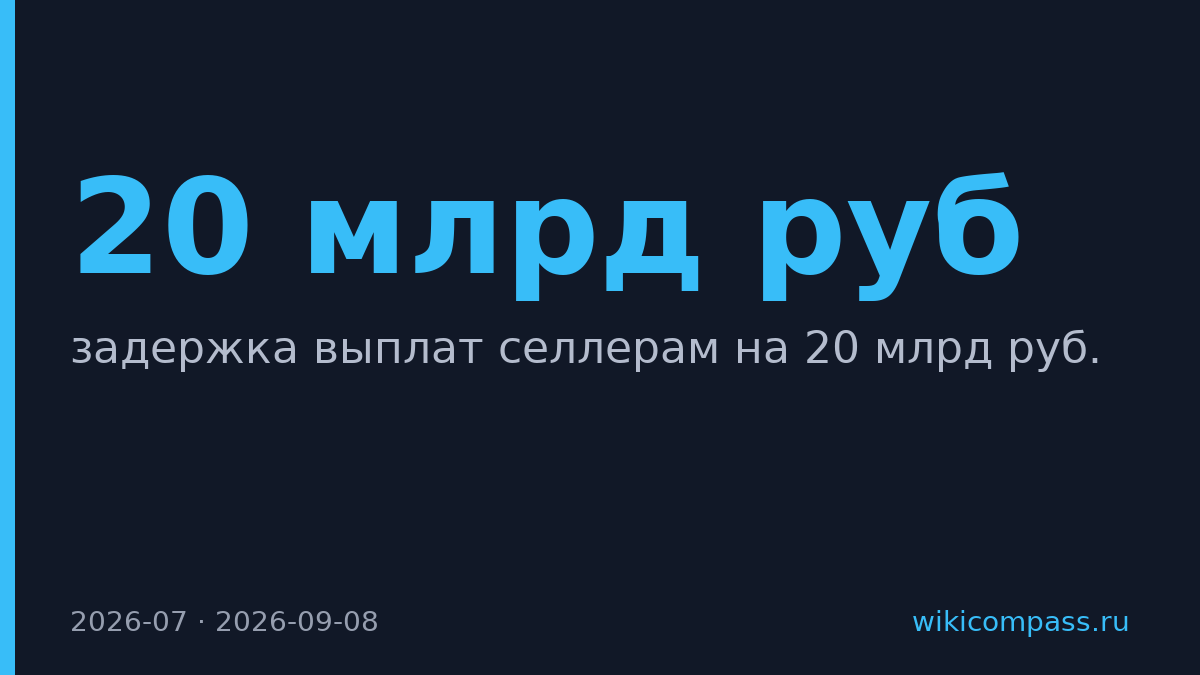 Wildberries задержала селлерам выплаты на 20 млрд руб.